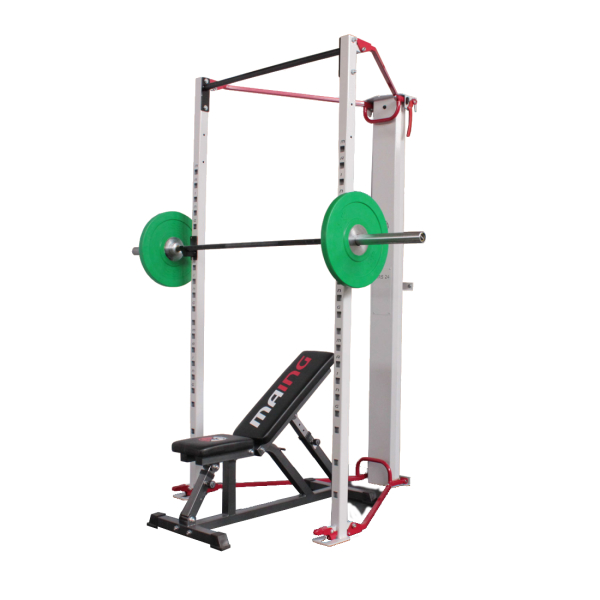 MRS24-white-red-crosstraining-functional-garage-gym-solution-training-bench